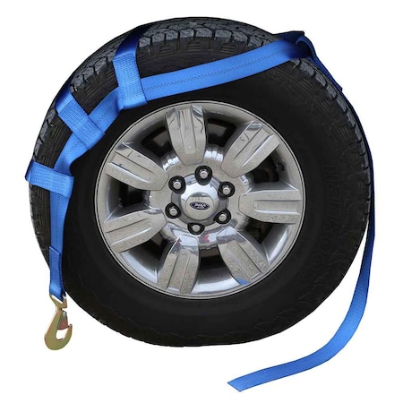 Us Cargo Control Blue Extra Large Tow Dolly Basket Strap with Twisted Snap Hooks WNTH03XL